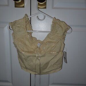 L.A. Hearts Lace Trim Front Top